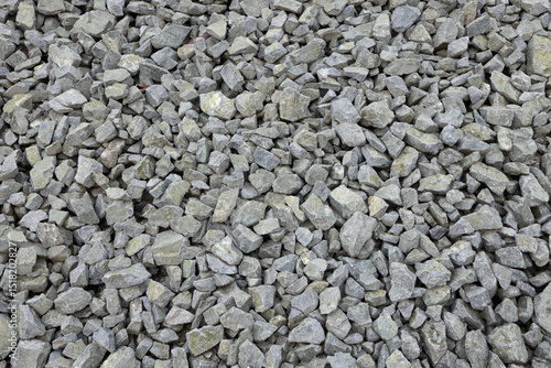 Photography Gray Crushed Stone with Yellowish Tint