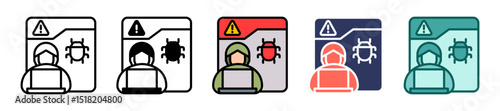 Cyber Crime multiple icon