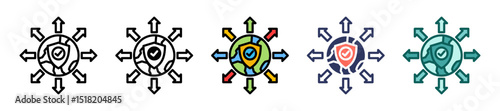 Malware Defense multiple icon