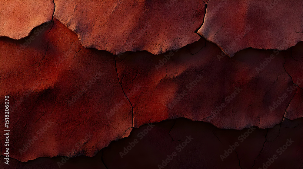 Fototapeta premium Closeup View Of Textured Reddish Brown Material