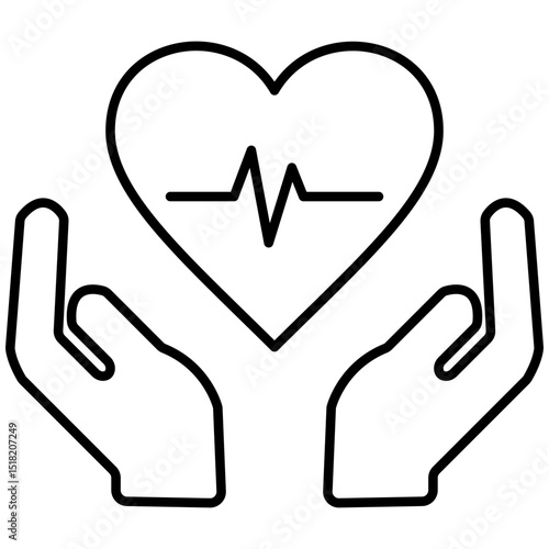 Health Insurance and Medical Coverage Icon
