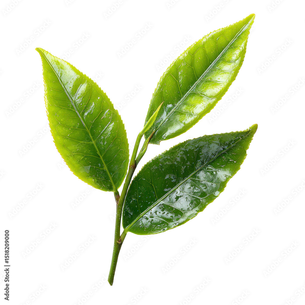 Fototapeta premium tea leaf isolated background