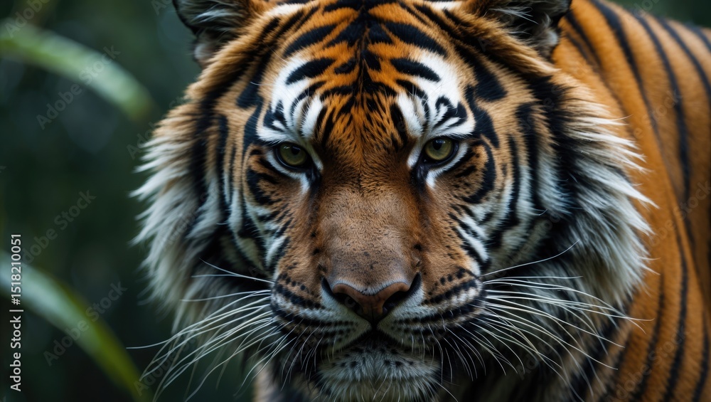 Fototapeta premium Tiger Animal Skin and Fur Pattern