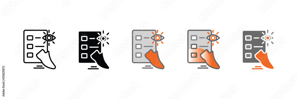 Foto Gemba Walk Icon Set Multiple Style Collection