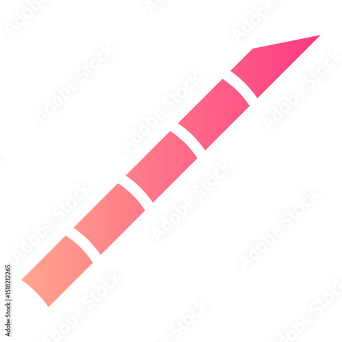 sharpened bamboo gradient icon
