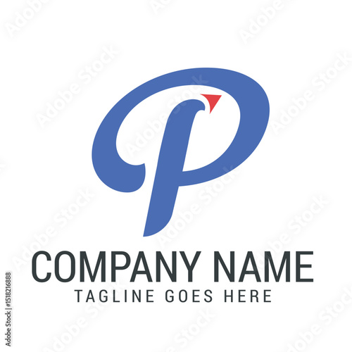 Letter P Payment or Send Vector Logo Design Templates. 標誌設計, ロゴデザイン, Diseño de logotipo