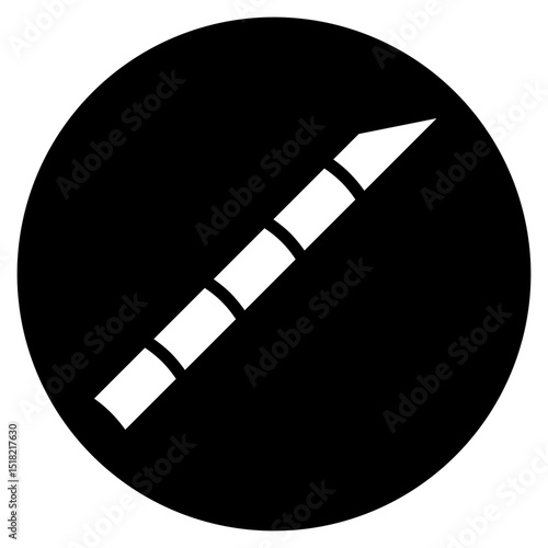 sharpened bamboo glyph icon