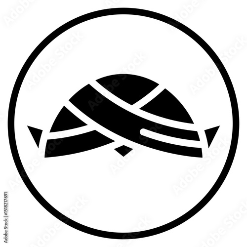 hat glyph icon