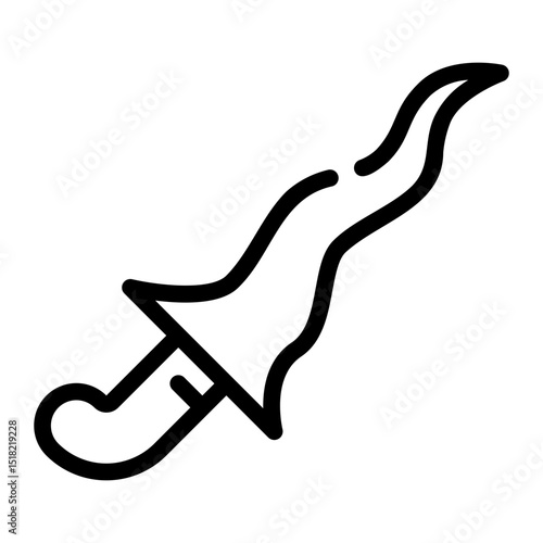 keris line icon