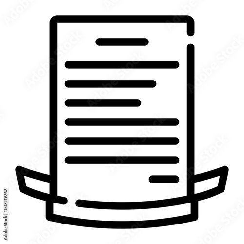 Proclamation line icon