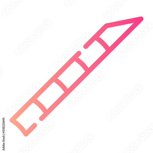 sharpened bamboo gradient icon