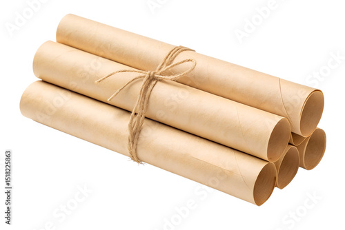 Wallpaper Mural Ancient Scrolls Tied with Twine  A Collection of Parchment Documents Torontodigital.ca