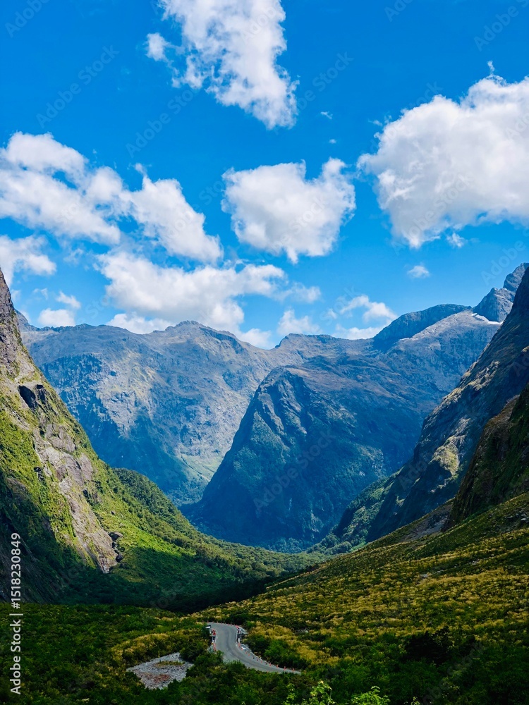 Obraz premium mountain landscape with blue sky