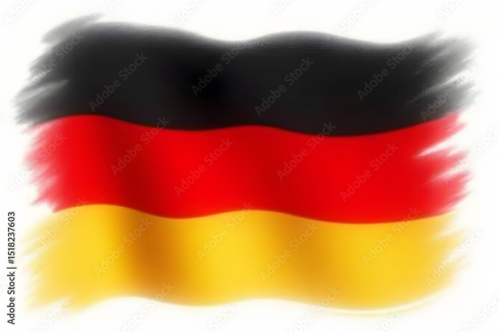 Fototapeta premium german flag in the wind
