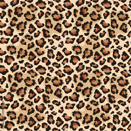 leopard skin pattern vector stylish print seamless background