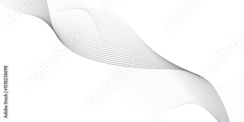
Vector Illustration of Abstract Wavy Lines on Transparent Background –Ideal for High-Tech Communication Designs, Big Data Reports, Research Presentations, and Business Technology Collateral
