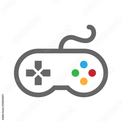Joystick icon logo design