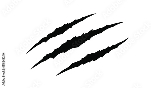  Cat claws scratches . vector illustration