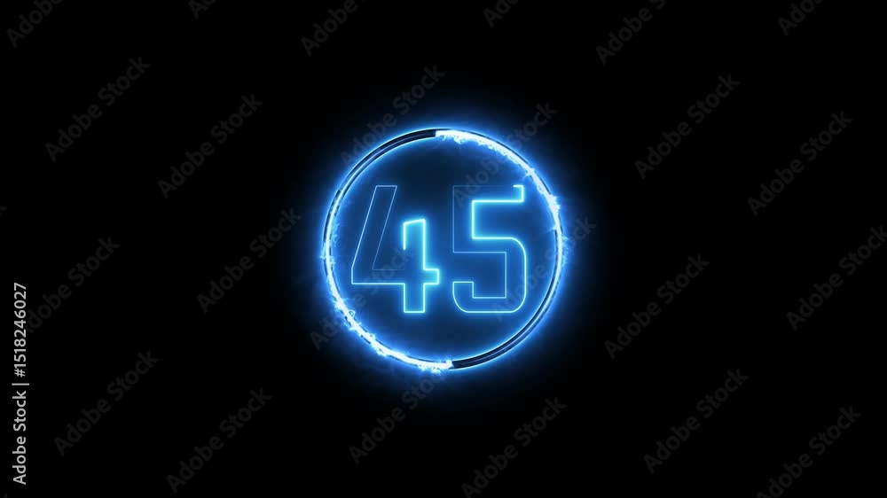 Glowing Neon Alphabet Text Number. Neon calendar date, celebration event animation. Glowing Neon Alphabet Text Number. Neon calendar date, celebration event animation.