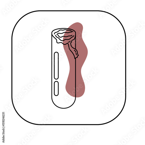 Logo and icon of sausage with sauce, suitable for logo or icon of fried sausage sales place