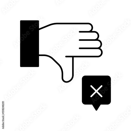 Dislike Negative Feedback Fill Icon