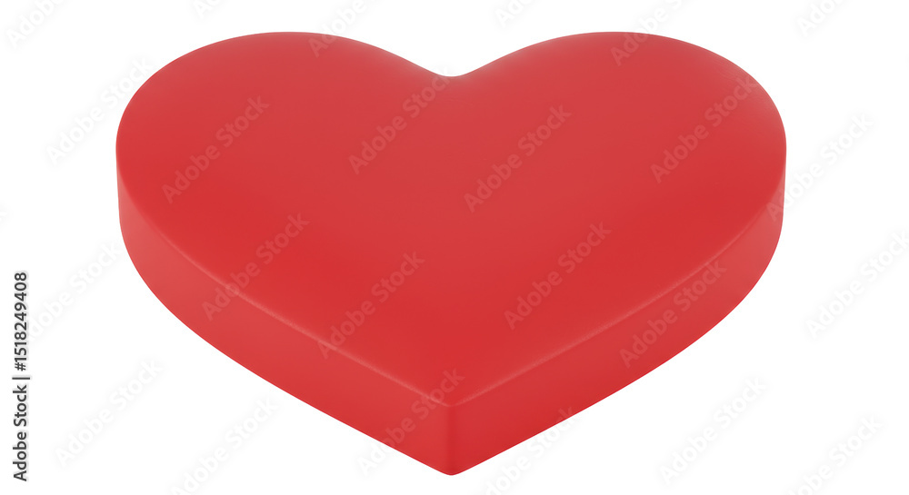 Isolated Red Heart Shape Isolated Red Heart Shape