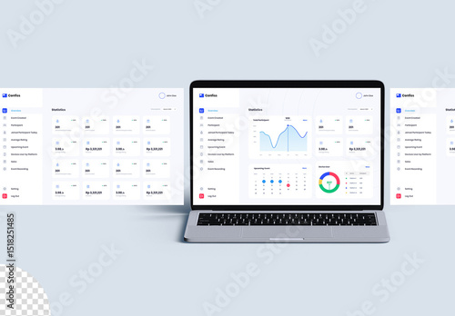 Laptop Mockup Multi Screen Website Interface App Web Design Presentation