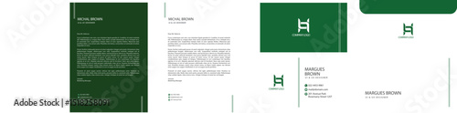 Stationary Designs, Letterhead, business card, envelop 
corporate company branding EPS file easy to edit