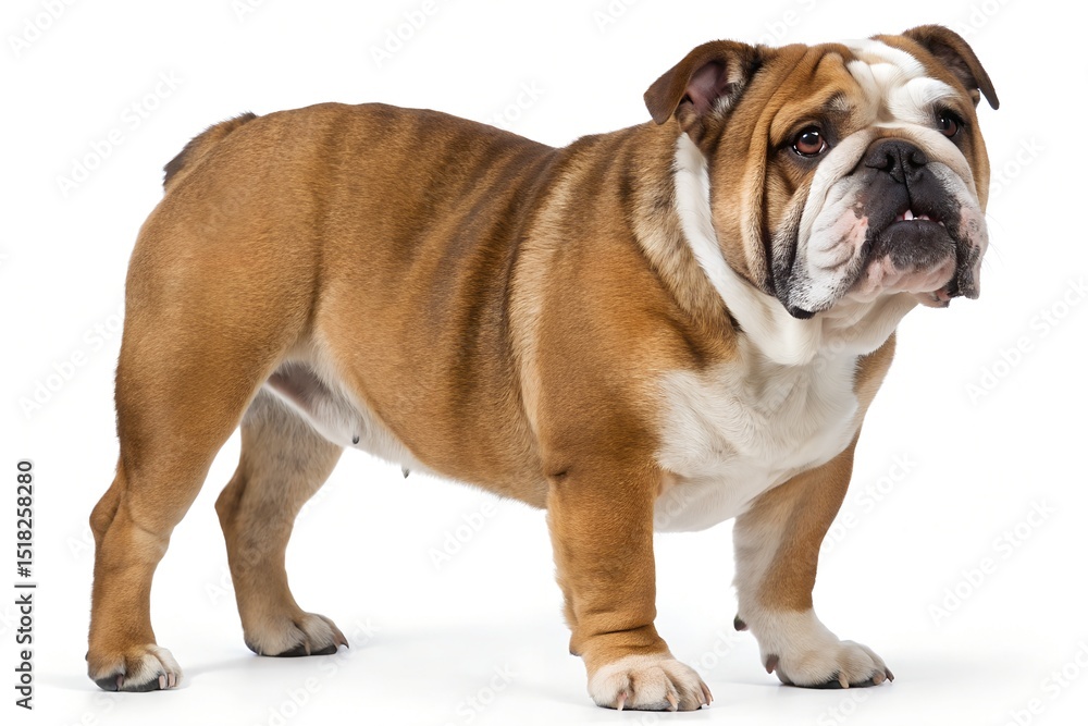 Fototapeta premium bulldog isolated on white background