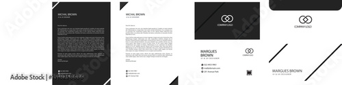 Stationary Designs, Letterhead, business card, envelop 
corporate company branding EPS file easy to edit