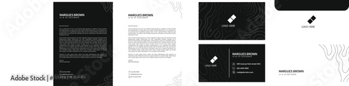 Stationary Designs, Letterhead, business card, envelop 
corporate company branding EPS file easy to edit