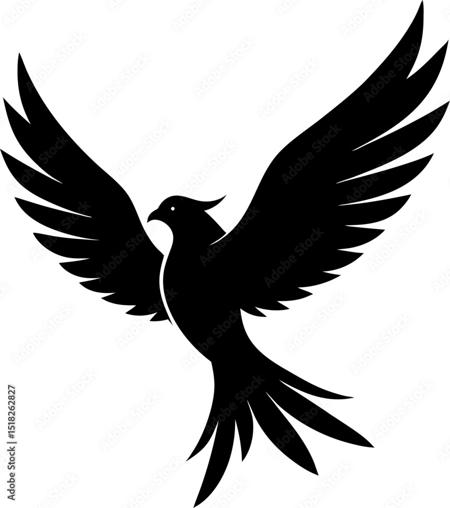 Obraz premium vector illustration of a dove