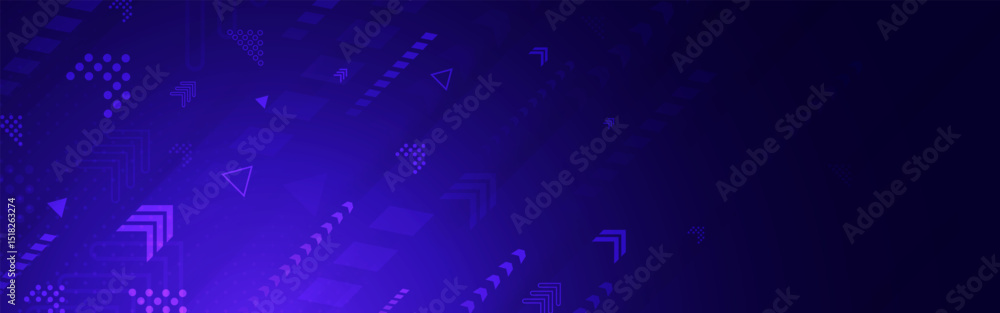 Arrow background. Technology design with glowing upward arrows and geometric patterns in dark purple. Data, growth or digital concept. Vector Illustration. Arrow background. Technology design with glowing upward arrows and geometric patterns in dark purple. Data, growth or digital concept. Vector Illustration.
