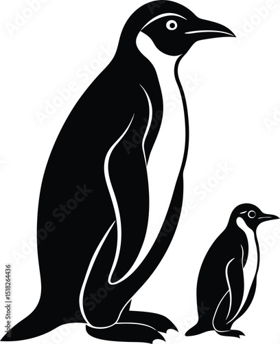 Penguin Vector Illustration – Arctic Animal Cartoon Design