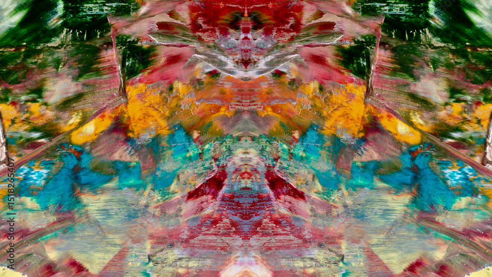 Fototapeta premium Abstract art background . Hand painting artwork on canvas .