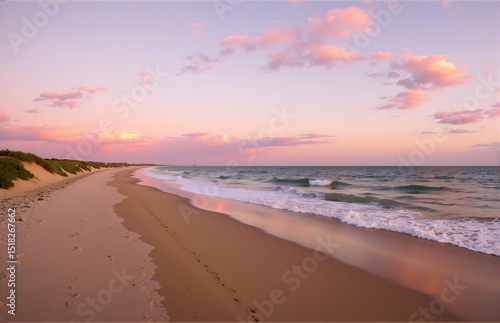 Wallpaper Mural Tranquil Beach at Sunset Torontodigital.ca