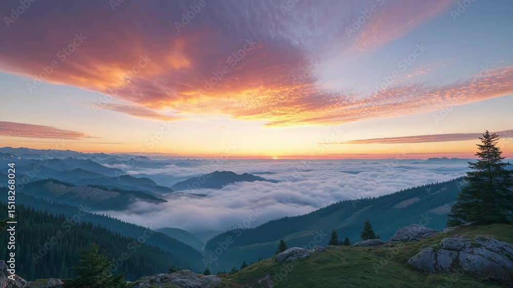 Stunning Sunrise Timelapse Animation of a Beautiful Sky Stunning Sunrise Timelapse Animation of a Beautiful Sky