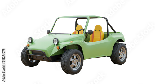 Fotografia Isolated Green Dune Buggy
