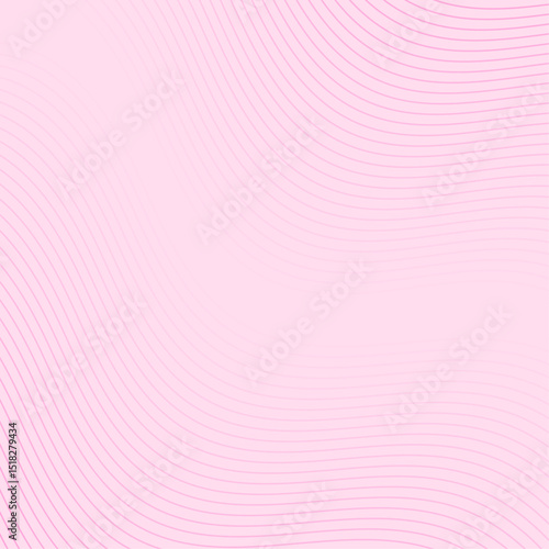 Abstract background with lines and waves. Banner. Element for design isolated. Vector background for brochure, booklet, flyer, poster. Pink gradient. Love, sweet, softness