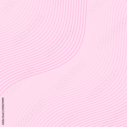 Abstract background with lines and waves. Banner. Element for design isolated. Vector background for brochure, booklet, flyer, poster. Pink gradient. Love, sweet, softness