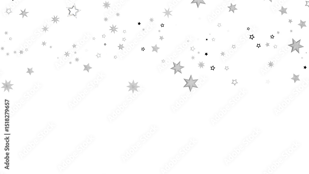 Obraz premium An abstract image featuring white stars scattered against a black background. The stars are arranged in a random pattern, creating a sense of movement and energy.