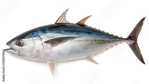 Albacore Tuna Fish Isolated on White Background