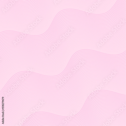 Abstract background with lines and waves. Banner. Element for design isolated. Vector background for brochure, booklet, flyer, poster. Pink gradient. Love, sweet, softness