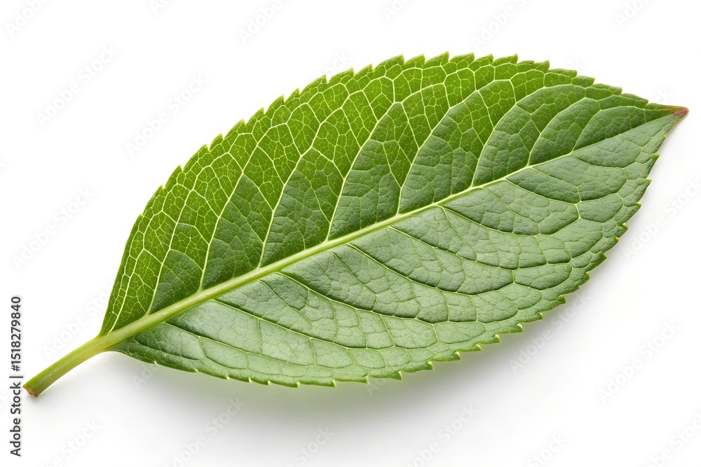 Obraz premium green tea leaf isolated on white