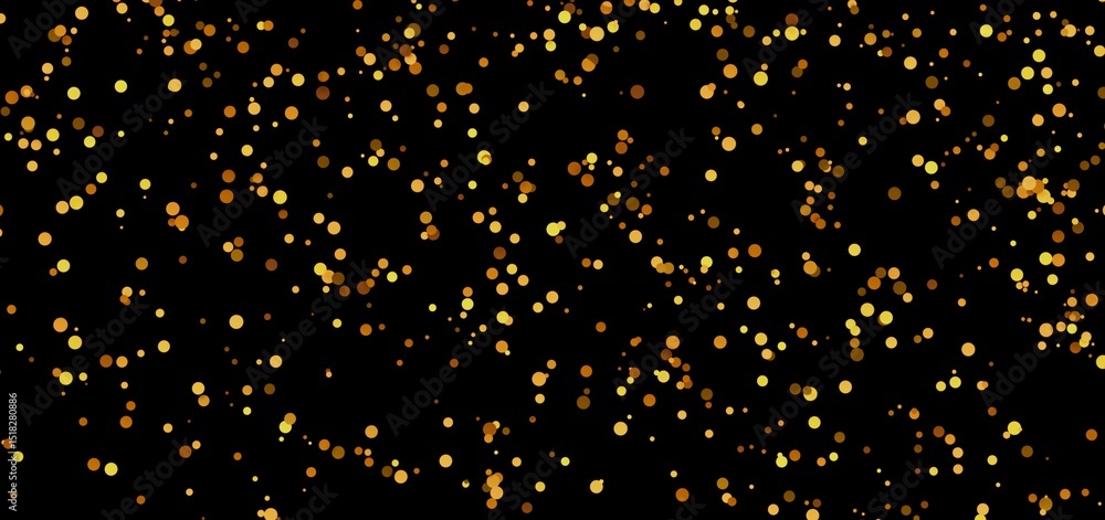Sparkling gold confetti on black background. Perfect for celebrations, luxury, and festive designs. Sparkling gold confetti on black background. Perfect for celebrations, luxury, and festive designs.