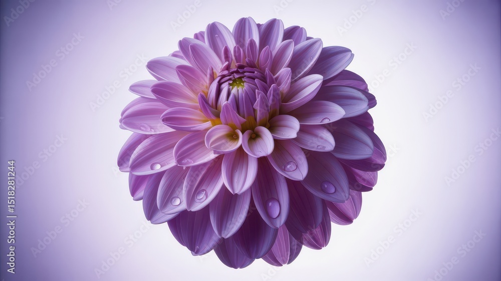 Radiant Purple Dahlia Blooming Brightly in Morning Light Beauty Radiant Purple Dahlia Blooming Brightly in Morning Light Beauty