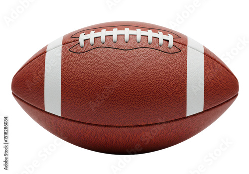 Photos Isolated American Football with White Stripes
