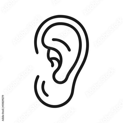 Ear icon representing hearing and auditory health