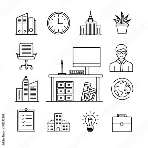 business and finance icons