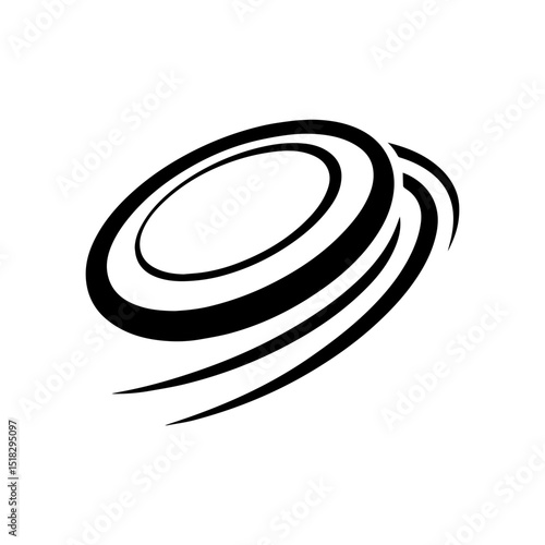 Frisbee icon in transparent background
